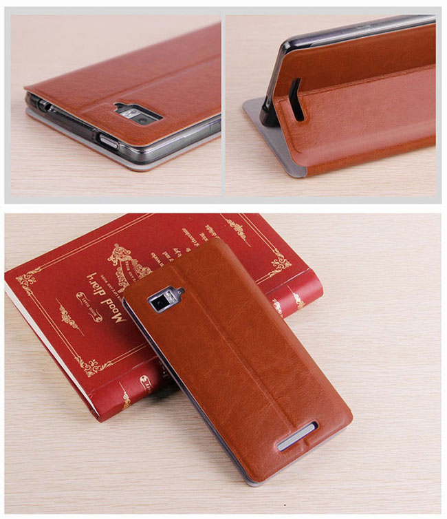 Silicon Jelly Soft Hard Leather Flip Case Cover Lenovo A850 A859 K910 S960 Vibe X Z