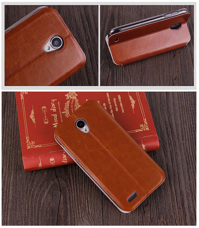 Silicon Jelly Soft Hard Leather Flip Case Cover Lenovo S850 S860 A526 A536 S650 S660