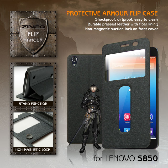 Silicon Jelly Soft Hard Leather Flip Case Cover Lenovo S850 S860 A526 A536 S650 S660