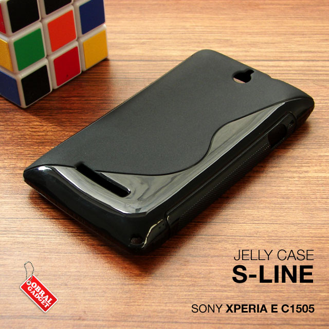 Soft Silicon Jelly Hard Leather Flip Case Cover Sony Xperia C E M L SP Neo-L Miro