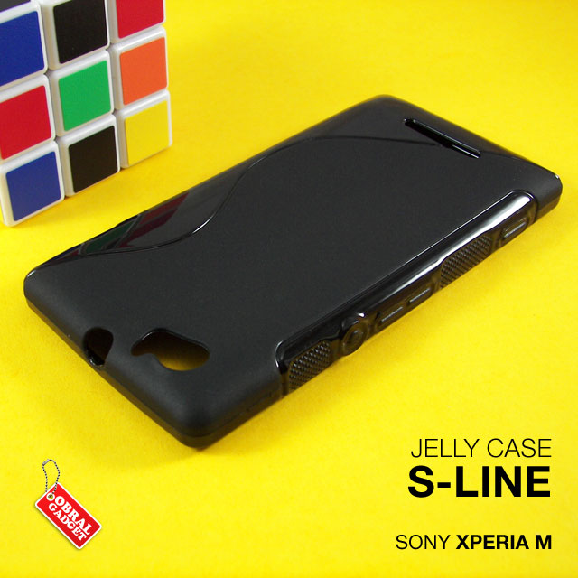 Soft Silicon Jelly Hard Leather Flip Case Cover Sony Xperia C E M L SP Neo-L Miro