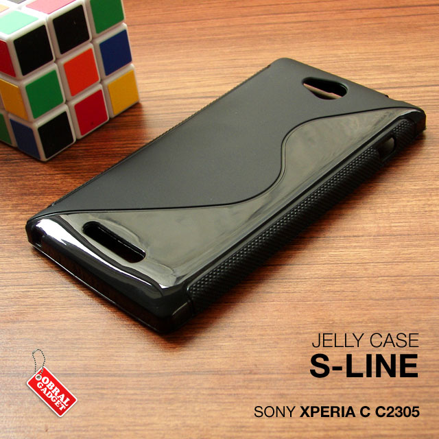 Soft Silicon Jelly Hard Leather Flip Case Cover Sony Xperia C E M L SP Neo-L Miro