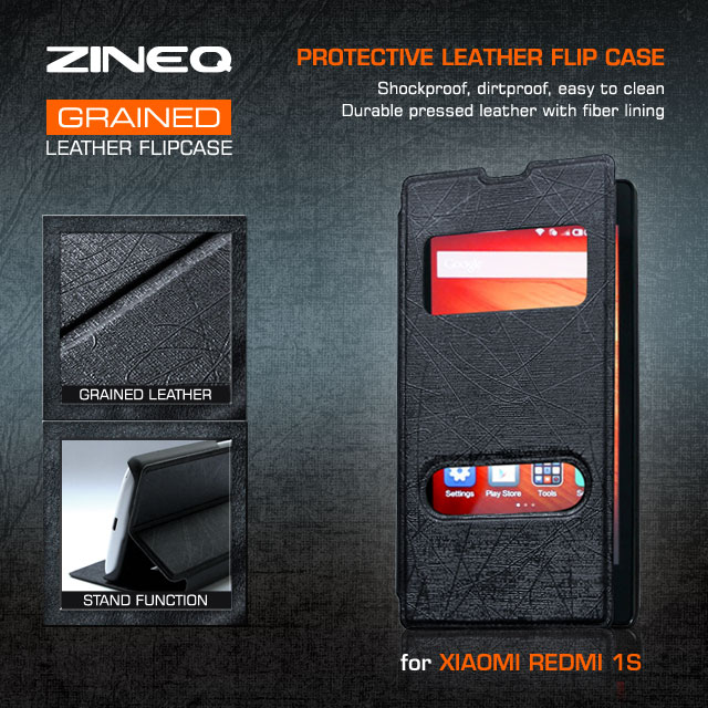 Anti Gores Glare Soft Silicon Jelly Hard Leather Flip Case Cover Xiaomi Redmi 1s Note