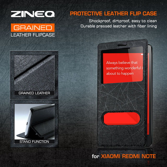 Anti Gores Glare Soft Silicon Jelly Hard Leather Flip Case Cover Xiaomi Redmi 1s Note