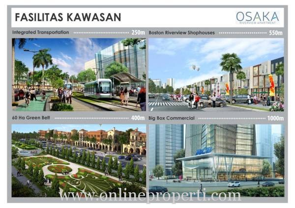 Apartemen Osaka Riverview PIK2 Sedayu Indo City MD564