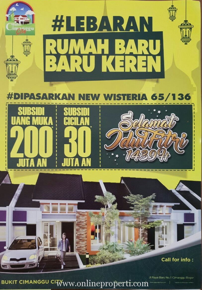 Rumah Murah Dan, Bagus di Bukit Cimanggu City Bogor Cluster Magnolia Md648