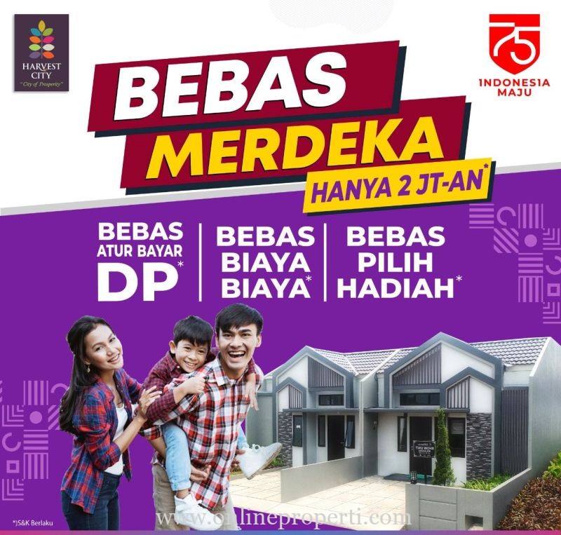 Cluster Terbaru di Perumahan Harvest City Cibubur – Cileungsi MD279