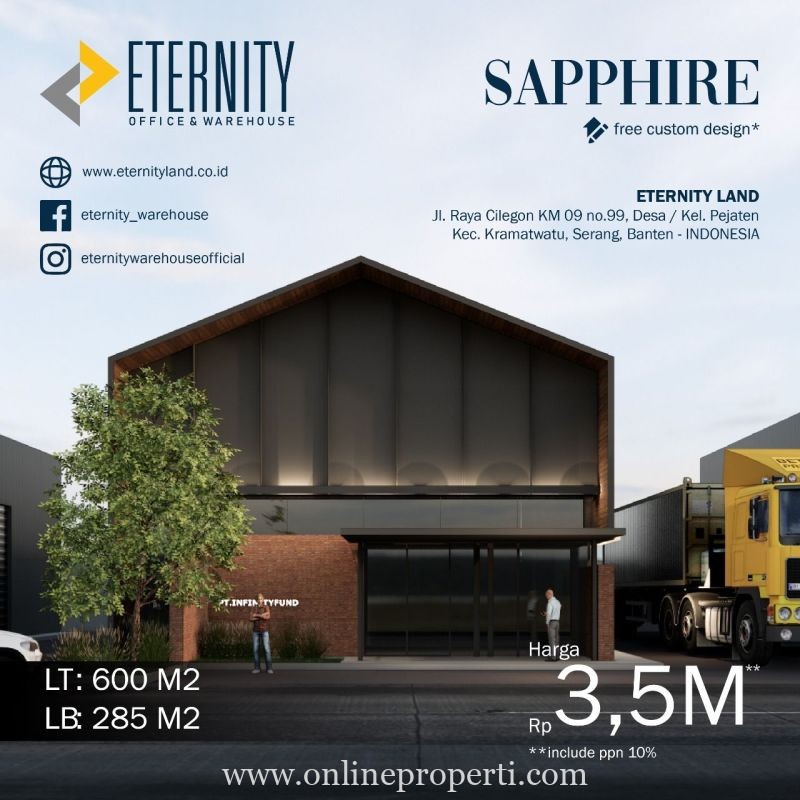 Eternity Warehouse & Office Modern di Jl Raya Serang-Cilegon MD816