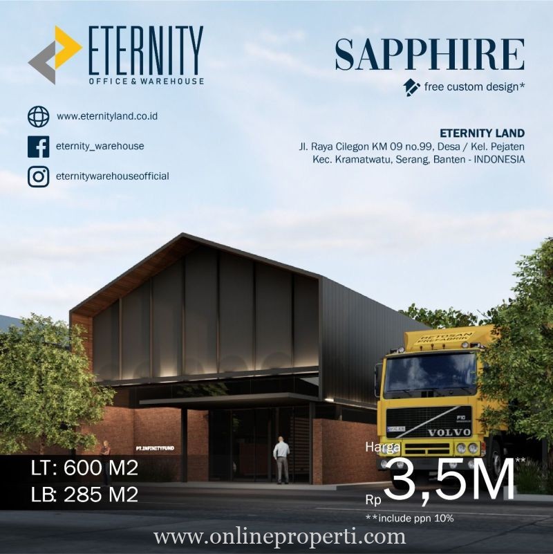 Eternity Warehouse & Office Modern di Jl Raya Serang-Cilegon MD816