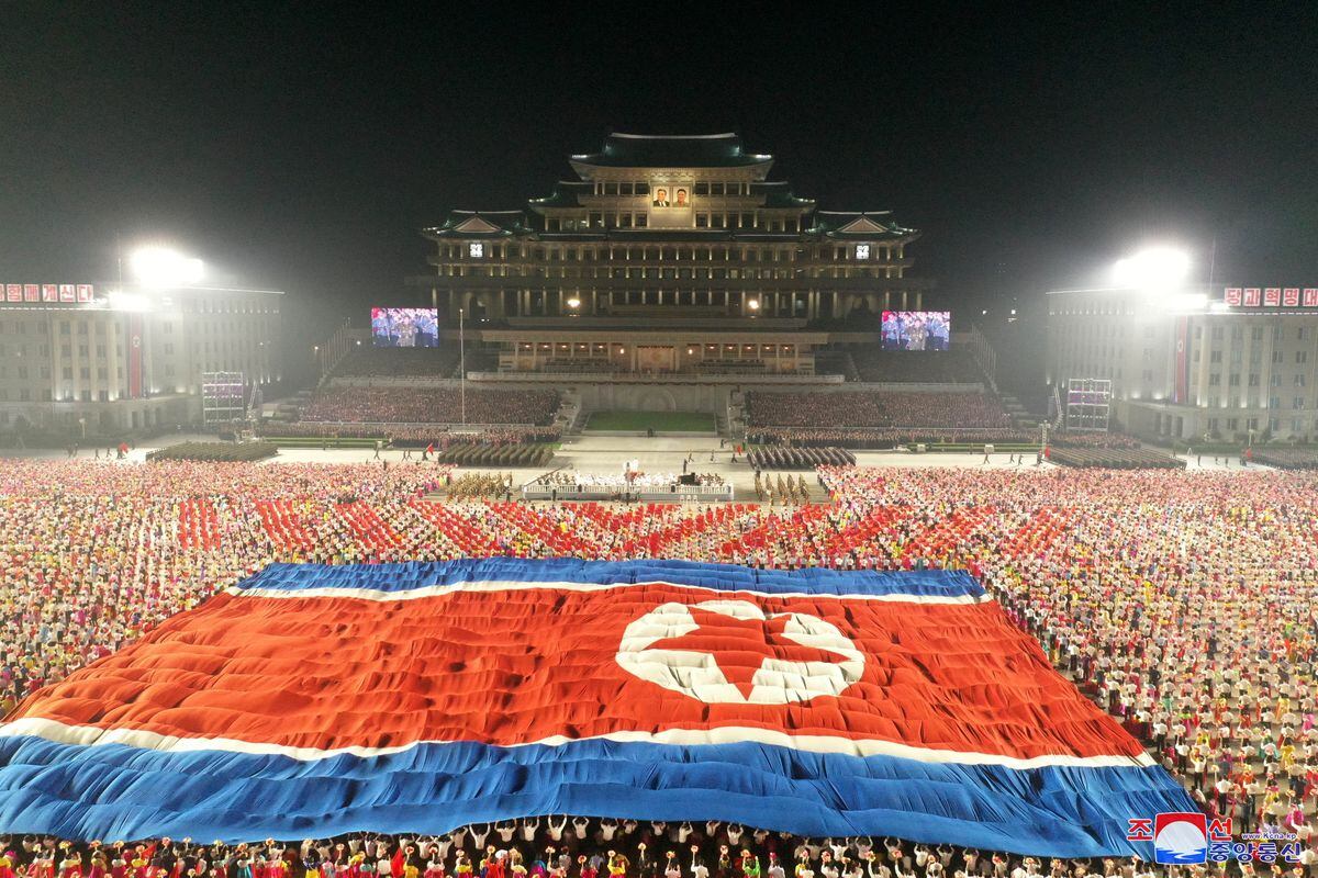 73 Tahun Korea Utara: Tumben Kim Jong Un Tak Pamer Rudal Balistik Saat Parade Militer