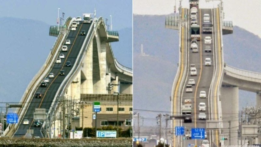 &#91;HOT&#93; Mengerikan, Jembatan Di Jepang Ini Sangat Curam dan Menanjak 