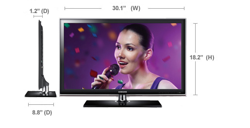 Jual murah led 32" samsung ua 32d4000 slim, usb movie mkv, garansi