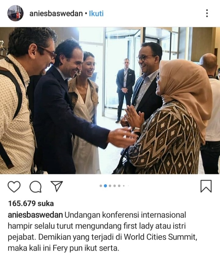Anies Sebut Istrinya First Lady, Netizen: Sudah Tak Sabar Presiden 2024