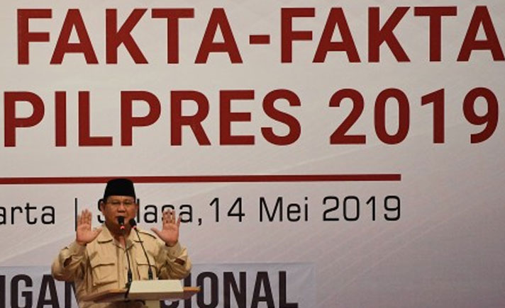Sebelum Pemilu, Prabowo Minta Pendukung Menolak Jika Jokowi Menang