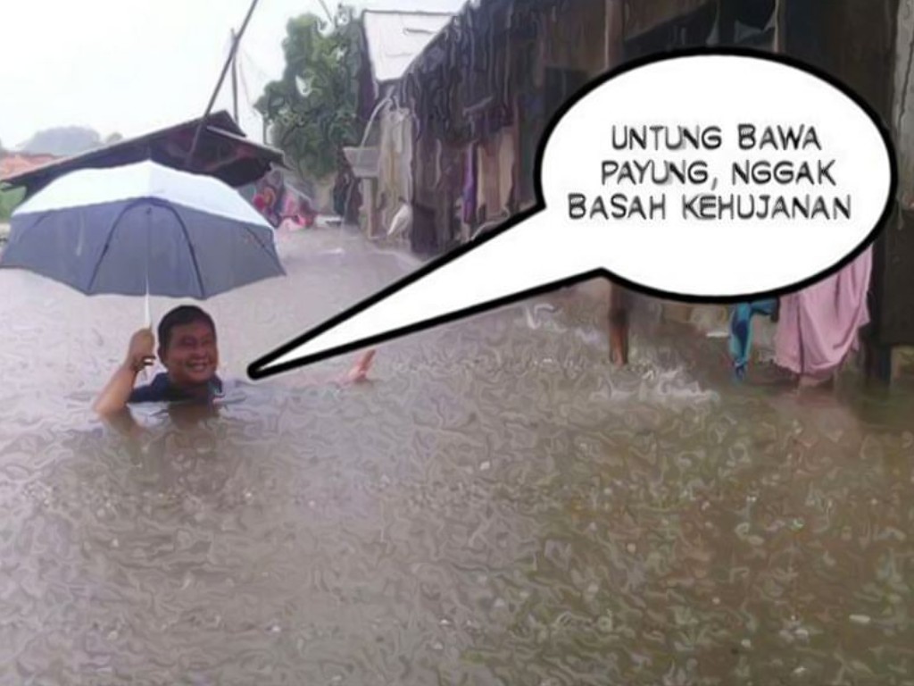 Jokowi Sebut Banjir karena Warga Buang Sampah, Anies: Apa Ada di Bandara?

