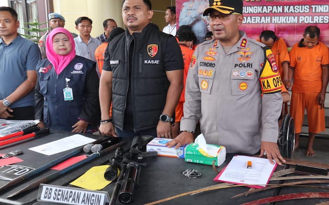 4 Komplotan Maling asal Jateng Spesialis Pembobol Toko, Ditembus Timah Panas Resmob