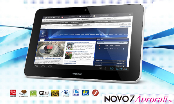 Turun HARGA - Tablet PC Ainol Novo 7 Aurora II - DualCore 1.5Ghz-IPS-16Gb - MALANG