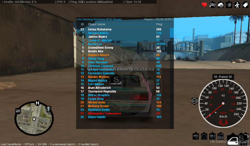 Thread khusus GTA MTA ONLINE &#91;INDONESIA&#93;Life Gaming Roleplay -&#91;MRA:RP&#93;