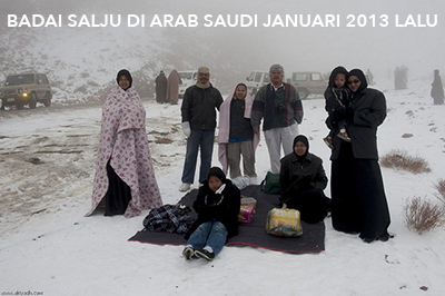 Arab Turun Salju (+pics)