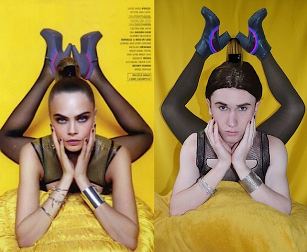 Bikin Ngakak! Cowok Ini Niat Banget Meniru Pose ala Artis Luar Negeri