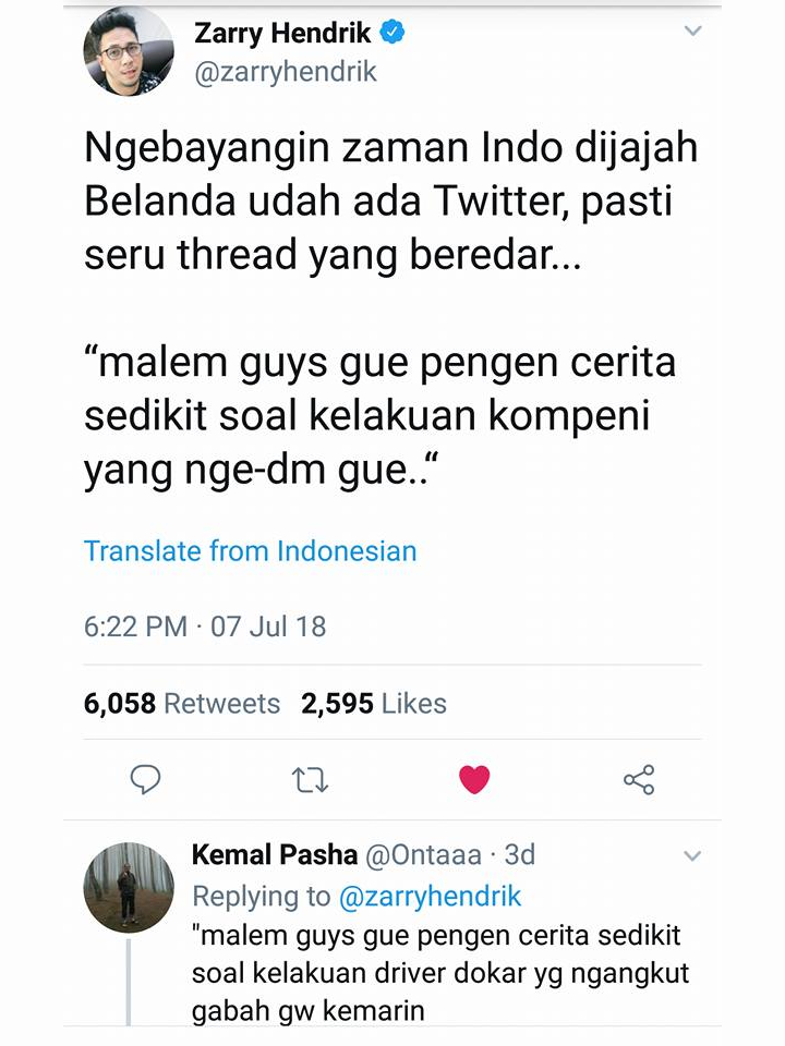 Ini Jadinya Kalau Thread Twitter Sudah Ada Sejak Zaman Belanda