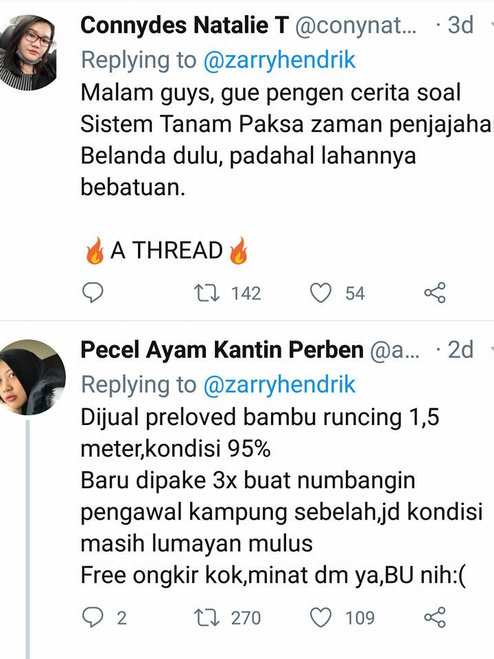 Ini Jadinya Kalau Thread Twitter Sudah Ada Sejak Zaman Belanda