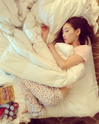 Foto Tae Yeon Saat Tidur gan !!!