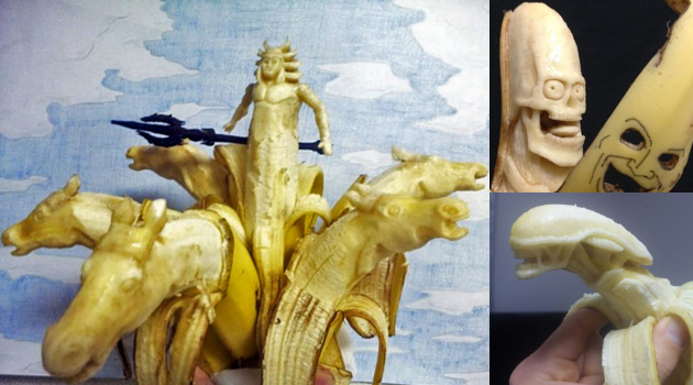 Karya Pisang Dipahat Pakai Tusuk Gigi Tarik Perhatian Netizen