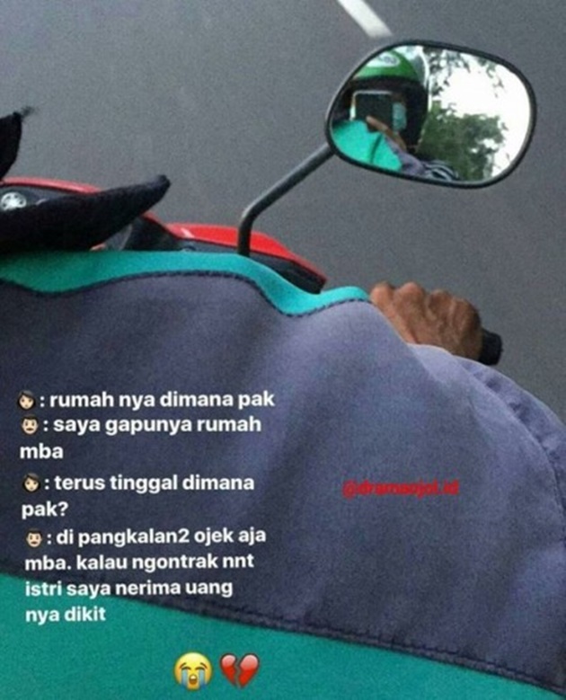 5 Kisah Mengharukan Driver Ojek Online yang Bisa Bikin Kamu Nangis