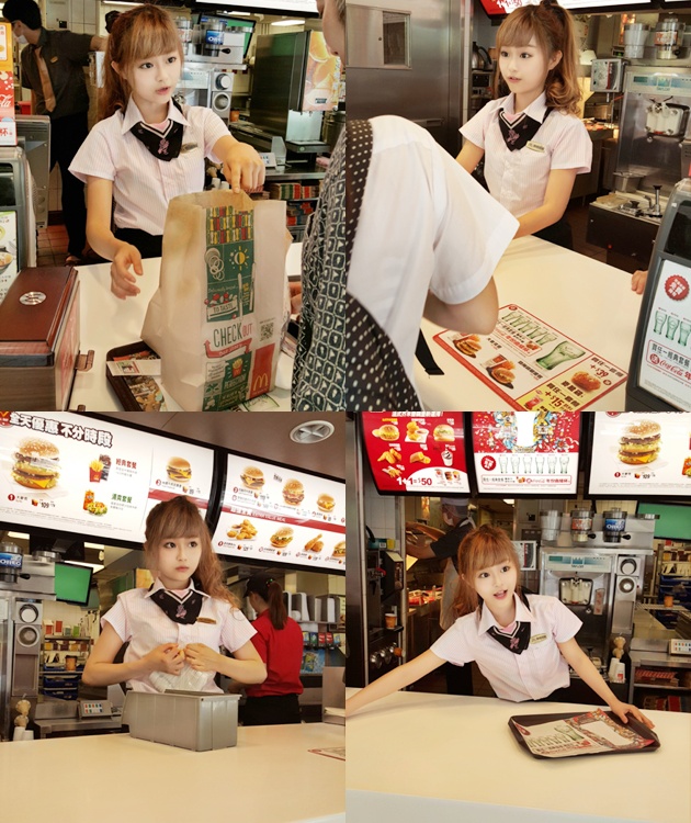 Cantiknya Gadis Pegawai McDonald's Bikin Netter Tergila-Gila