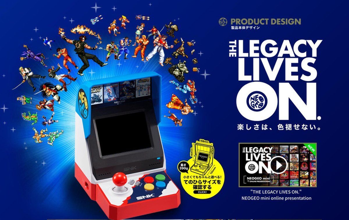 NEOGEO Mini: Mesin Arcade Hemat Tempat dengan 40 Judul Game Klasik