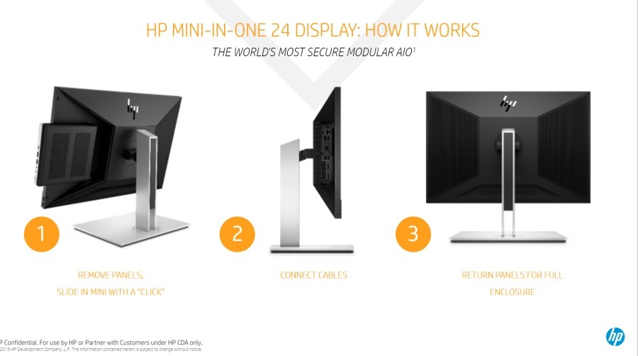HP Mini-in-One: Monitor dengan Konsep Modular, Bisa Berfungsi Sebagai AIO PC