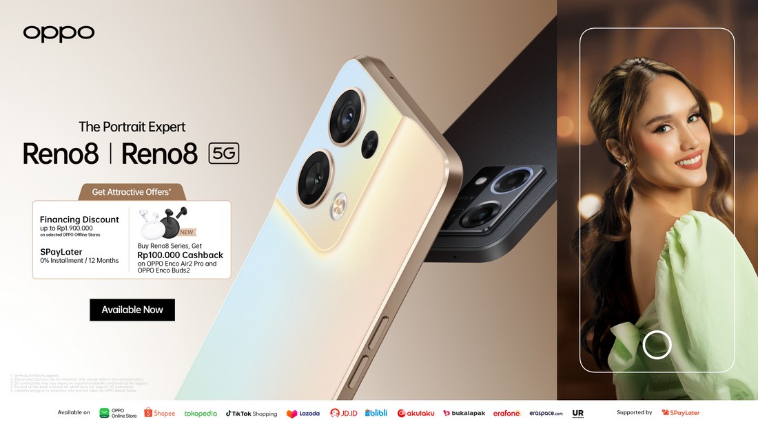 Banyak Promo Menarik, OPPO Gelar Penjualan Perdana Reno8 5G dan Reno8