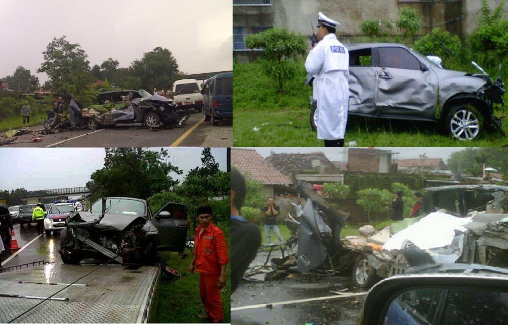 Kecelakaan Maut Juke vs Xenia di tol Kopo Bandung