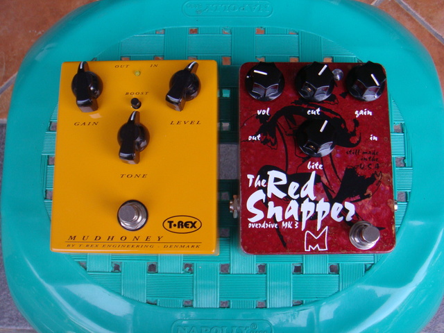 *antimahal* T-REX MUDHONEY OVERDRIVE / DISTORTION & MENATONE RED SNAPPER MK 3