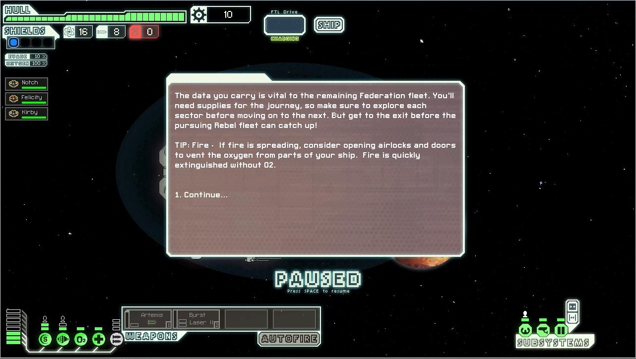 Faster than Light (FTL) - Rouge-like space-sim