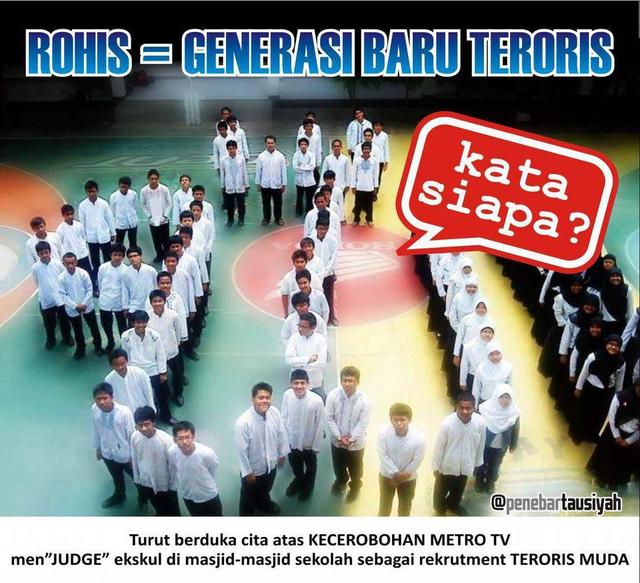 Sembrono Tuding Kerohanian Islam (ROHIS) Sarang Teroris, Metro TV Menuai Protes Luas!