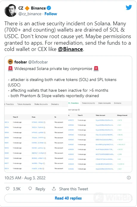 Solana DIRETAS | 8000+ Dompet Crypto Terancam