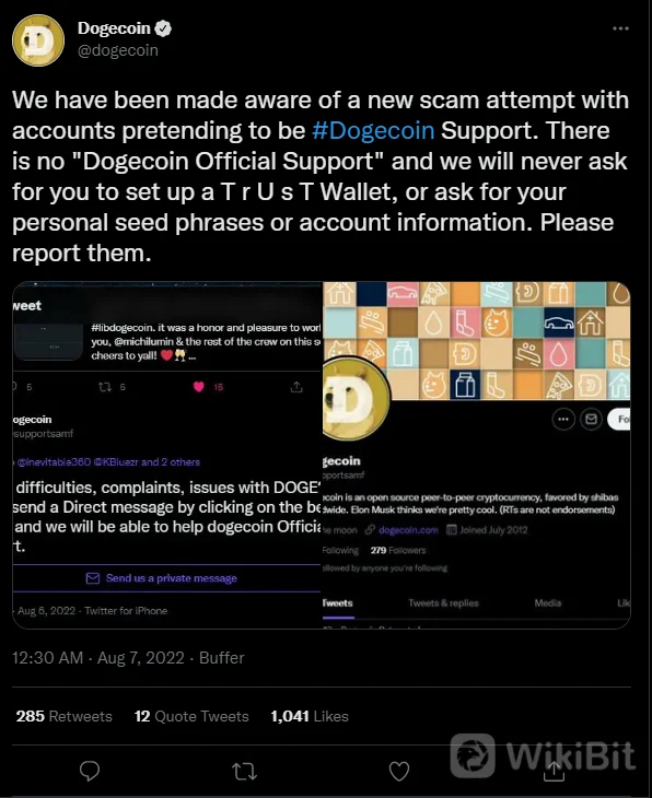 Scam Dogecoin Baru Membuat Heboh di Twitter