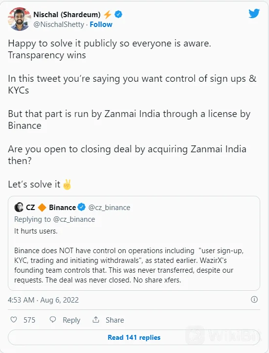 Kontroversi Bursa WazirX | Apa yang dikatakan CEO Binance?