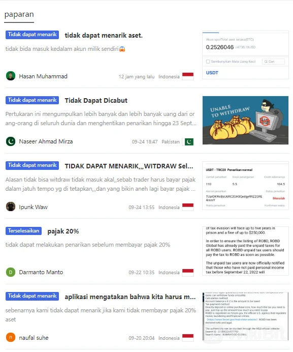 ROBD GLOBAL | MELAKUKAN SCAM DAN PEMERASAN?