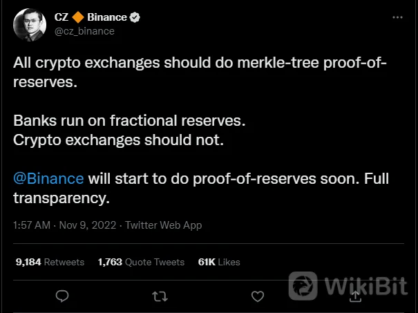 Binance: 'proof-of-reserves' Bisa Memulihkan Kepercayaan Pada Crypto | Apa artinya?