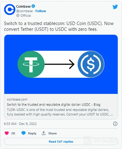 Terpanas! Coinbase Meminta Pelanggan Meninggalkan Tether Dengan Biaya Transfer Gratis