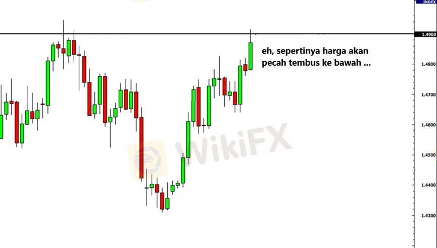 Candlesticks dengan Support dan Resistance