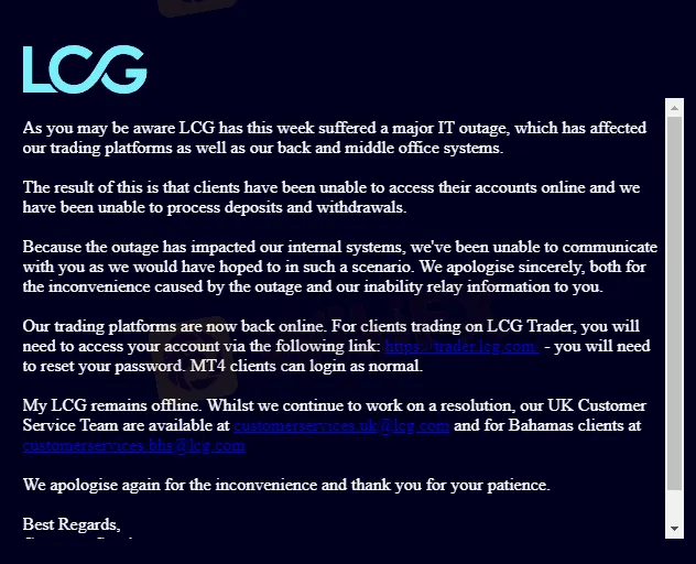 LCG Lakukan Pemadaman IT, Bagaimana Kondisi Terkini?