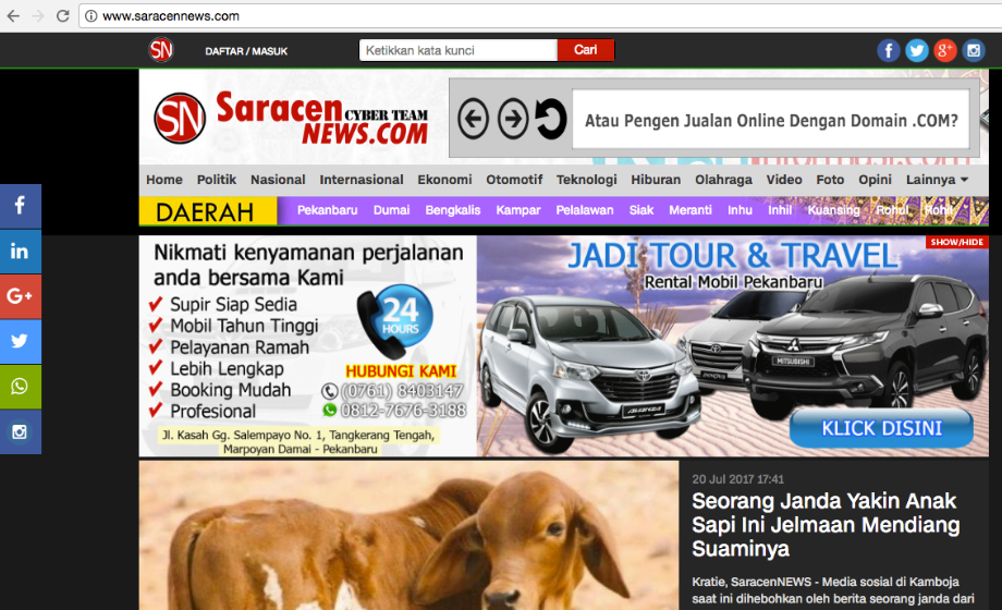 Penyalur Guru Nyambi Penyalur Kebencian