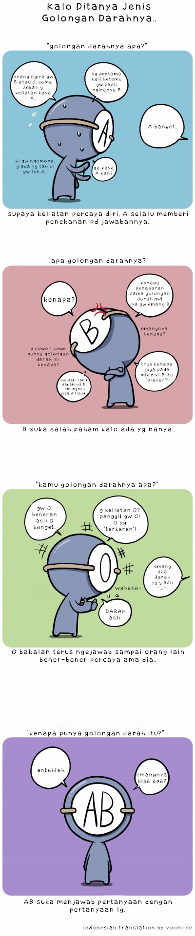 &#91;KOMIK&#93;Serba Serbi Golongan Darah&#91;Masuk dapet Ngakak++&#93;