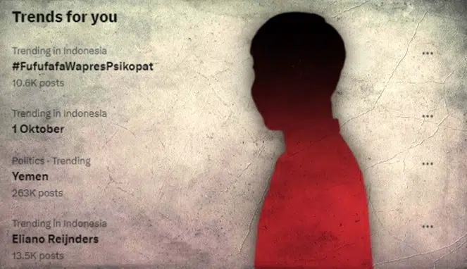 Tagar #FufufafaWapresPsikopat Trending, Isu Rasisme Guncang Gibran